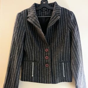 Wool women's edgy blazer